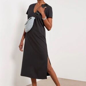 NEW LNA Black Dress, Soft Ribbed, size large